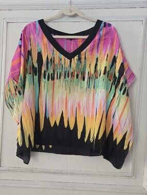 Escada Sport Multicolor V Neck Top